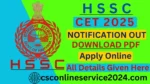 HSSC CET 2025