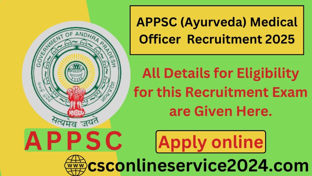 APPSC Medical Officer Ayurveda 2025