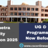 Kurukshetra University Admission 2025
