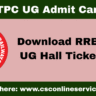 RRB NTPC UG Admit Card 2025