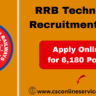 RRB Technician Recruitment 2025