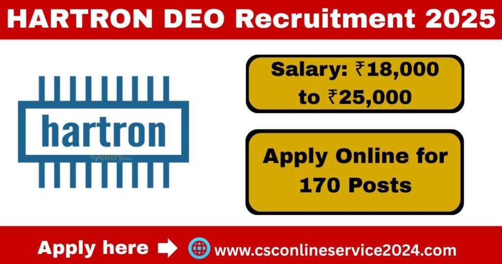 HARTRON DEO Recruitment 2025