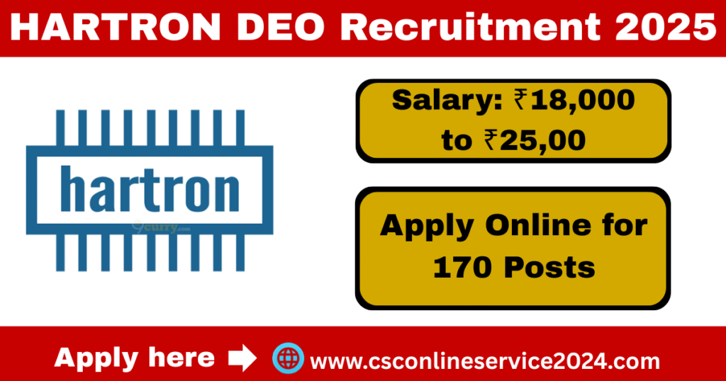 HARTRON DEO Recruitment 2025