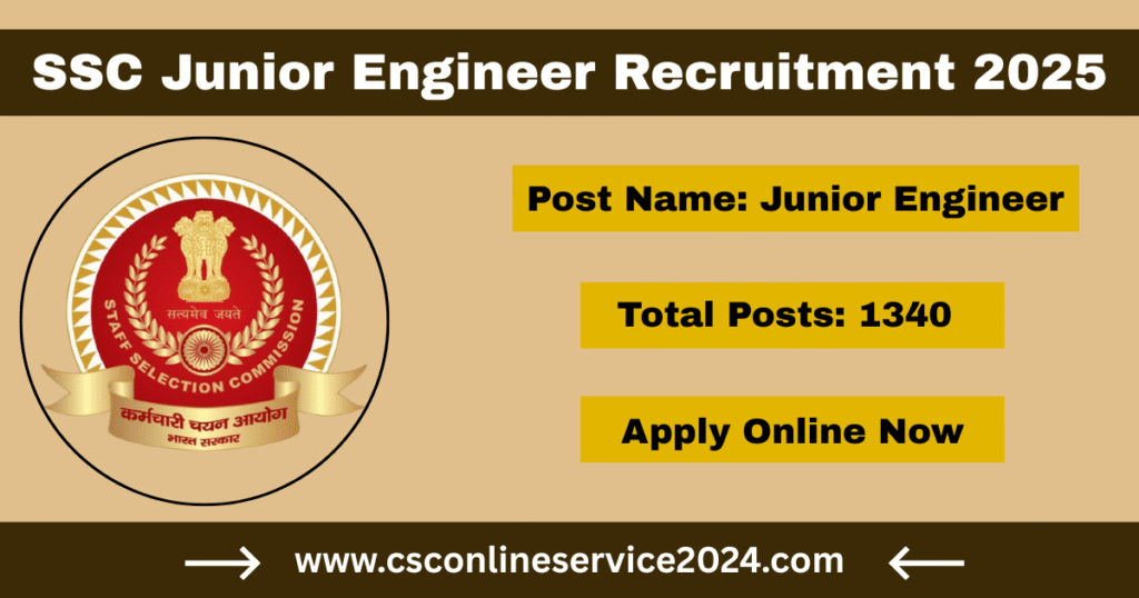 SSC Junior Engineer Recruitment 2025