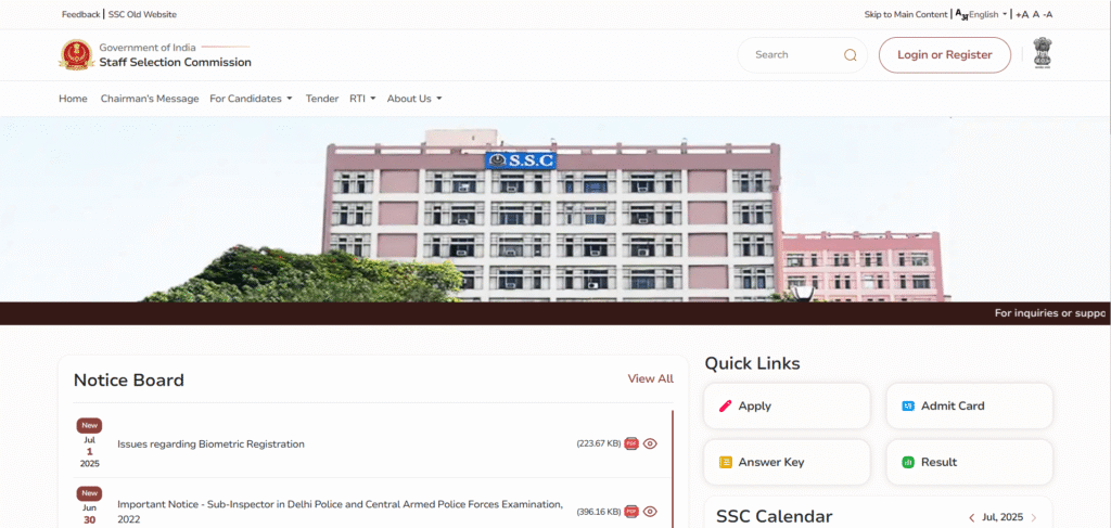 SSC MTS Havaldar Recruitment 2025