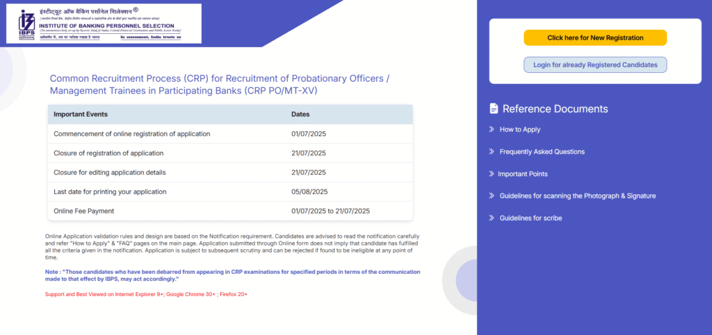 IBPS PO Recruitment 2025