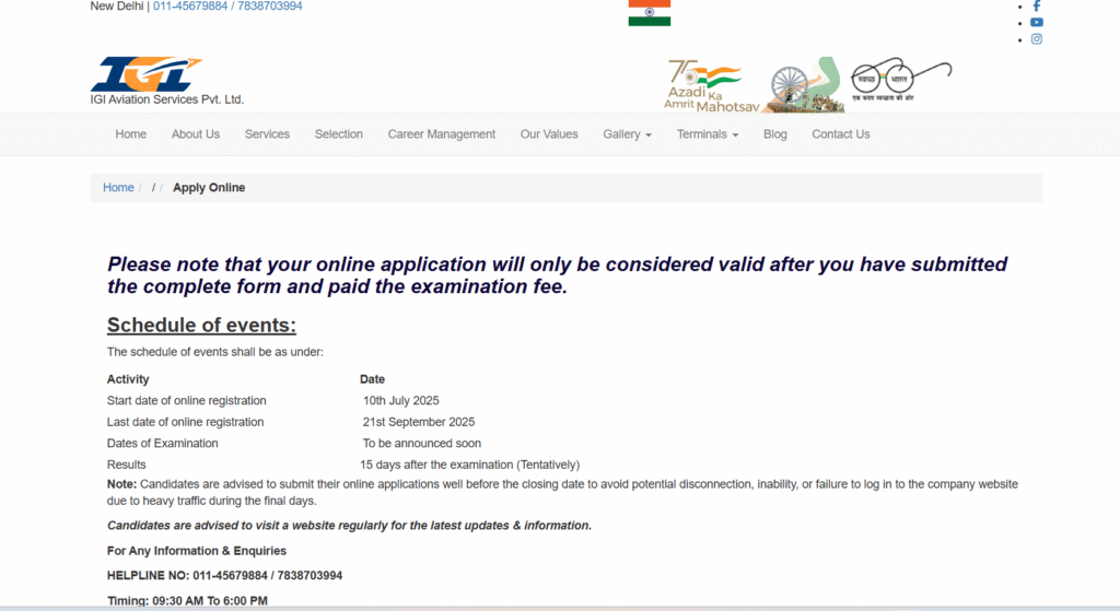 IGI Aviation Services Recruitment