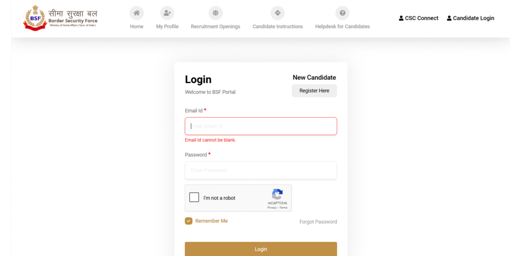 BSF Constable Tradesman Recruitment 2025