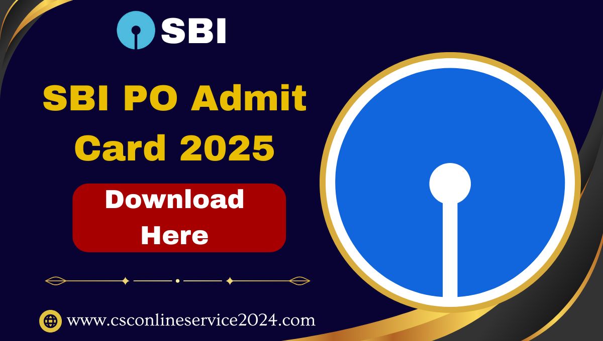 SBI PO Admit Card 2025