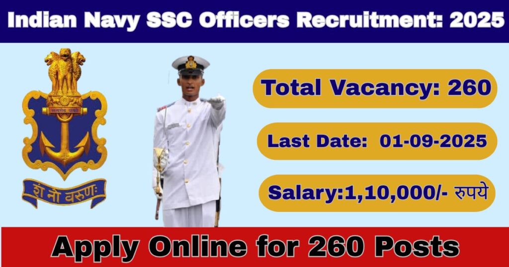 Indian Navy SSC Officer Vacancy 2025