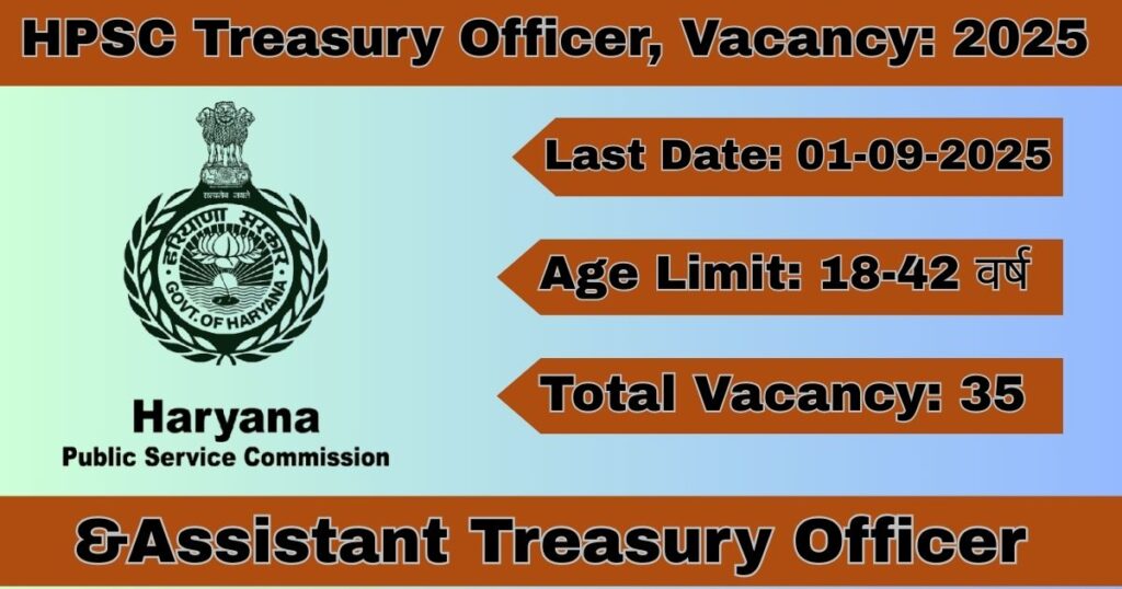 HPSC Treasury Officer, Assistant Treasury Officer Vacancy 2025 for 35 posts