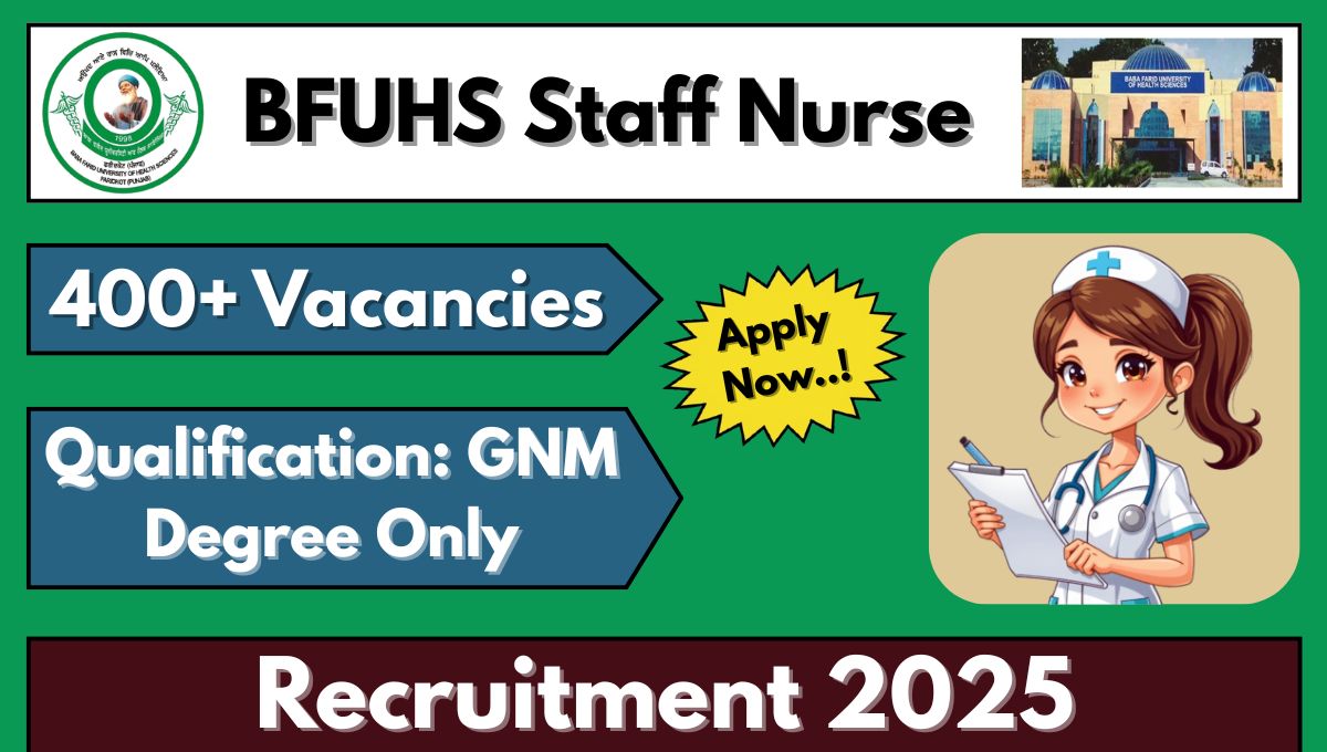 BFUHS Nurse Staff Recruitment 2025