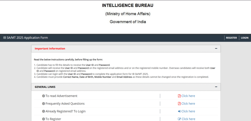 IB Security Assistant Motor Transport