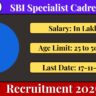 SBI Specialist Cadre Officer