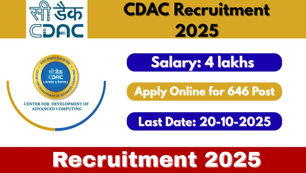 CDAC Recruitment 2025