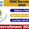 CDAC Recruitment 2025