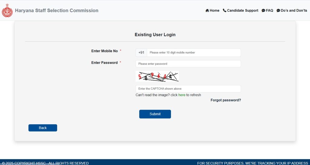 HSSC CET CORRECTION PORTAL 2025
