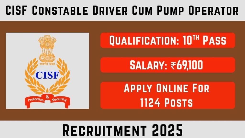 Driver Cum Pump Operator