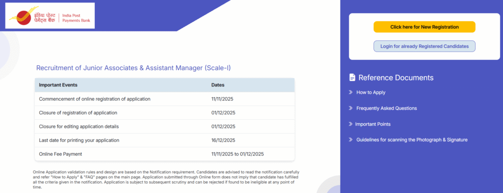 India Post IPPB Junior Associate