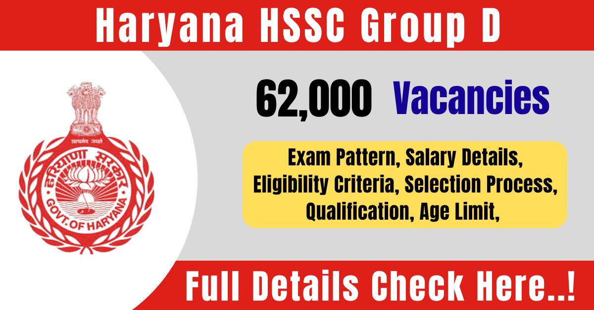 HSSC Group D Exam Pattern and Salary