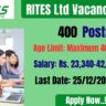 RITES Ltd Vacancy 2025