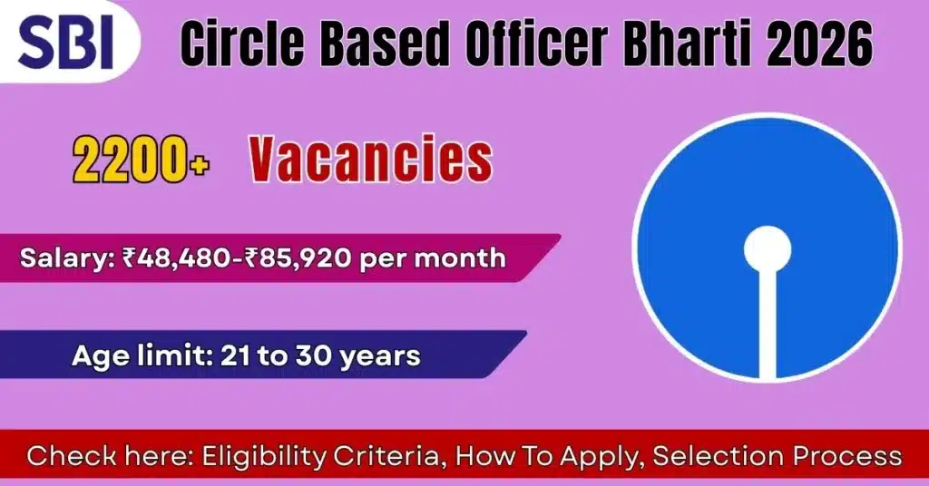 SBI CBO Bharti 2026