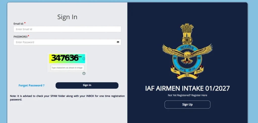 IAF Agniveer Vayu Intake Bharti 2026
