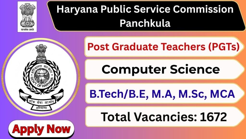 HPSC PGT Teacher Recruitment 2026