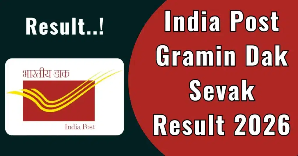 Release India Post GDS Result 2026