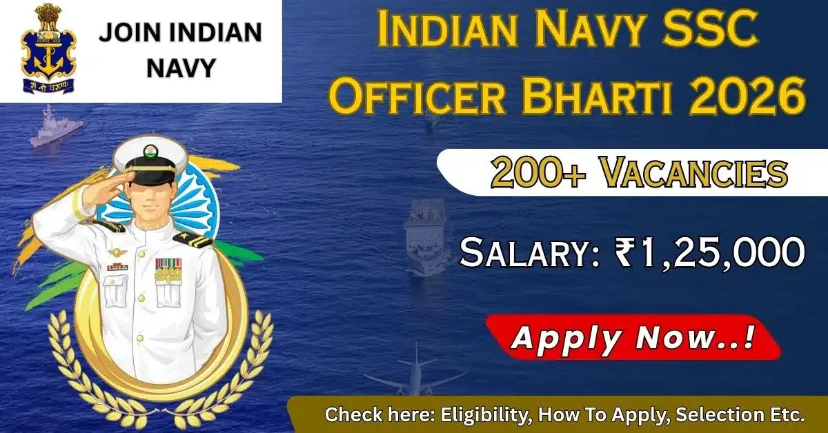 Indian Navy SSC Cadre Officer Bharti
