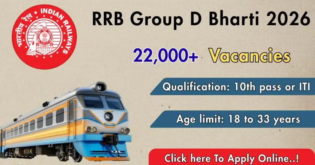 RRB 22195 Posts Group D Bharti 