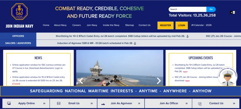Indian Navy SSC Cadre Officer Bharti 2026