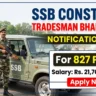 SSB Constable Tradesman Bharti 2026