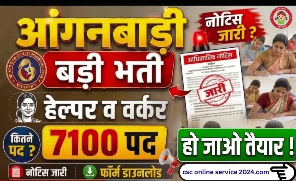 Haryana Anganwadi Bharti 2026