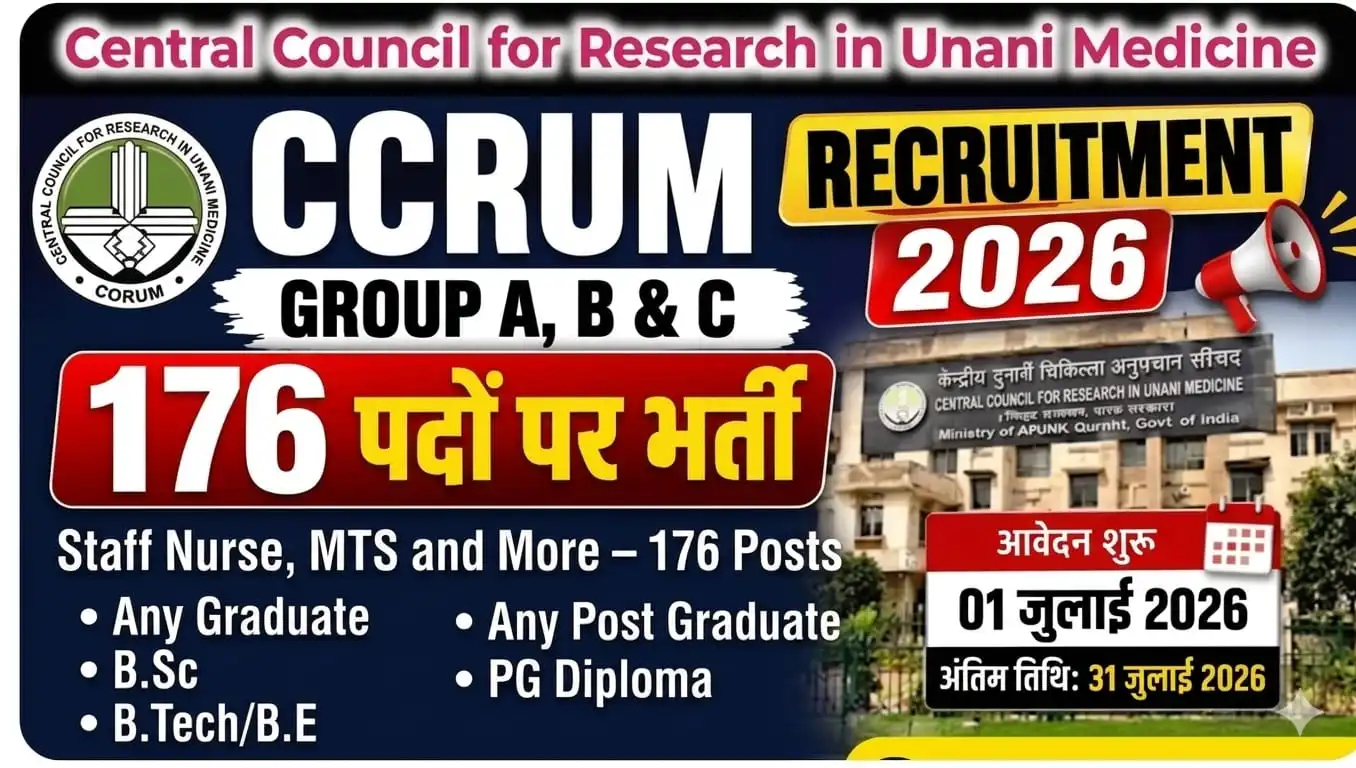 CCRUM Recruitment 2026
