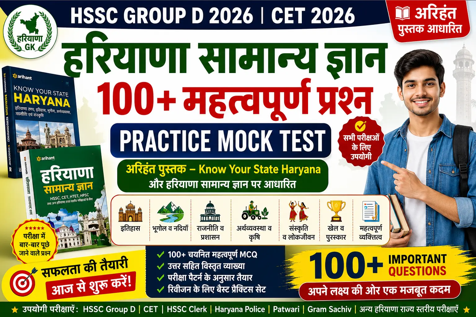 HSSC Group D 2026 Haryana Current Affairs Mock Test